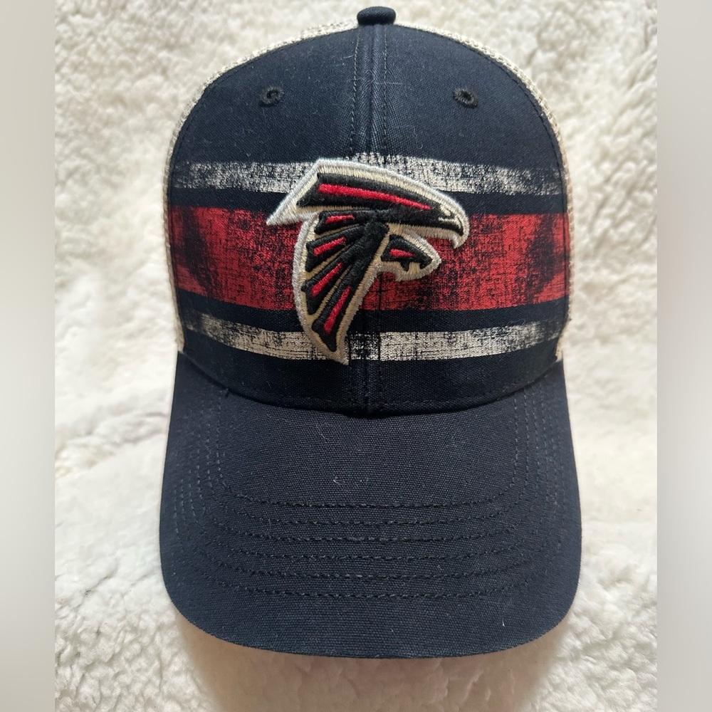 47 Brand NFL Licensed Men’s Atlanta Falcons Interlude Black/Red Strap Back Hat